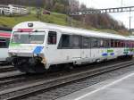 SOB / Voralpen Express - Steuerwagen Bt 50 48 80-35 195-3 im Bahnhof von Herisau am 11.11.2007