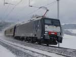 Die ES 64 F4 108 I-CTI bernahm am Samstag, 18.12.2010 den Zug 47080 in Rotkreuz oder Arth-Goldau.