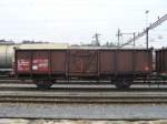 SBB Cargo - Gterwagen Typ Es 21 85 519 5 598-0 im SBB Gterbahnhof von Biel / Bienne am 13.01.2008