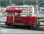 Der Dieselrangiertraktor Gm 3/3 71 der MGB war am 02.08.08 im Bahnhof von Visp abgestellt.