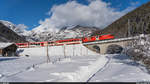 MGB Deh 4/4 I 51 mit Regio Andermatt - Visp am 13. Dezember 2020 bei Fiesch.
