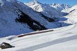 HGe 4/4 ll (MGB).
Bahnhof Nätschen der Matterhorn-Gotthard-Bahn (MGB).
Impressionen vom 9. Februar 2022.
Foto: Walter Ruetsch