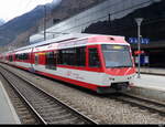 MGB - Triebzug ABDeh 4/8  2025 in Visp am 26.02.2023