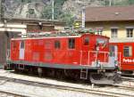 MGB exFO - HGe 4/4I 32 am 18.05.1997 in BRIG - Zahnrad-LOKOMOTIVE - bernahme 19.02.1941 - SLM3724 - 911 KW - Gewicht 48,60t - LP 14,20m - zulssige Geschwindigkeit 55/30Z km/h  