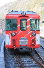 Hier ein Regionalzug der MGB nach Visp am 26.10. in Brig.