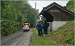 Autour de la voie ferrée / Rund um die eiserne Bahn (Herbstevent 2024) - Im Gegensatz zum Dampfzug ist für den  Vorortszug  von Blonay in Chantemerle Endstation.