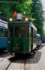 TW 182 der Museumsbahn Blonay-Chamby in Chaulin.