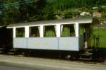 BC Museumsbahn - ex AOMC BC 10 am 19.05.1997 in Blonay  - 2./3.Klasse Personenwagen 2-achsig mit 2 offenen Plattformen - Baujahr 1908 - SIG - Gewicht 7,10t - 6/24 Sitzpltze - LP 9,54m - zulssige
