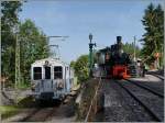 Trotz der relativ kurzen Streckenlänge zeigt die Blonay - Chamnby Bahn erstaunliche Vielfalt: Elektrischer MOB Triebwagen BCFe 4/4 N° 11 und die SEG Dampflok G 2x 2/2 105 in Chaulin.
Pfingstfestival 2014
9. Juni 2014