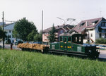 BC: Nebst den vielen Nostalgiezügen, die während den Wochenenden auf der Museumsstrecke verkehren, trifft man im Sommer an Wochentagen mit etwas Fotografenglück auf  HEUZÜGE , so