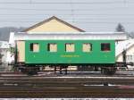 DBB - Personenwagen  3 Kl. C 5 im Bahnhofsareal von Burgdorf am 14.02.2009