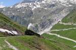 DFB 1 kurz vor dem Furka-Scheiteltunnel am 28.06.2010