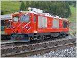 HGm 4/4 61 auf dem Gelnde der DFB in Oberwald. (15.08.2010)