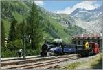 Mit Spannung erwartet wurde der Dampfzug 131 von den Reisenden in Gletsch.
(05.08.2013)