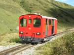 Der von der DFB umgebaute Zahnradtraktor Tmh 985 (ex Brnig) bei einer der ersten Probefahrten am 28.09.06 unterhalb der Station Tiefenbach.