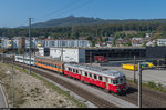 Bunter Sonderzug des Vereins Depot und Schienenfahrzeuge Koblenz am 24. September 2016 bei Olten Hammer. <br>
Der Zug besteht aus dem ex-SOB BDt 197, dem ex-TPF/GFM B 362 (soll mittelfristig einen SBB-Anstrich erhalten und ist einer der letzten Vertreter der EW I im Ablieferungszustand) und dem ex-SOB/ex-WM BDe 4/4 2 (neu BDe 536 002), der seit 2007 wieder seinen Originalanstrich trägt.
