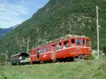 FM Extra-GmP 3206 fr GRAUBNDEN TOURS Castione-Arbedo - Cama vom 29.08.1997 bei Monticello-sotto mit Triebwagen BDe 4/4 491 - Kk 7027 - A 1102.