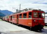 FM Extrazug 3208 fr GRAUGNDEN TOURS Castione-Arbedo - Cama vom 29.08.1997 bereitgestellt auf Gleis 5a in Castione-Arbedo mit Triebwagen BDe 4/4 491 - ABe 4/4 42 - B 21 - B 2060 - A 1102.