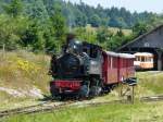 La Traction - Dampflok C.P E164 bei Rangierfahrt im Betriebsareal in Pre Petitjean am 21.07.2013