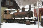 Dampflokomotive GWZ 3 abgestellt in Le Chlet (Le Locle). Knnte ein C Kuppler sein. 