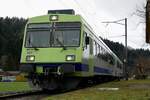 Ein Fotohalt auf der Sponsorenfahrt mit dem ABt 941 am 22.12.24 im Bahnhof Ei im Emmental.