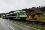 Ein weiterer Fotohalt mit dem RBDe 566 241 Pendel des VPM am 22.12.24 beim Bahnhof Oberei.