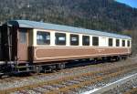 VVT - 1 + 2 Kl. Personenwagen AB 313 ( ex SBB ) Abgestellt im VVT Bahnhofsareal von St-Sulpice am 02.02.2007