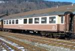 VVT - 2 Kl. Personenwagen B 303 ( ex SBB ) Abgestellt im VVT Bahnhofsareal von St-Sulpice am 02.02.2007