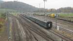 4 auf unbestimmte Zeit abgestellte SBB Wagen, 3 B(r) EWII und ein A EWI (NL) in Etzwilen, 16.11.2011.