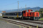 SBB CARGO  Tmf 232 309-5 mit B 50 85 20-35 297-4 auf Rangierfahrt im Güterbahnhof Solothurn am 9.