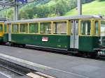 WAB - Personenwagen 2 Kl. B 223 im Bhanhof von Lauterbrunnen am 16.06.2007