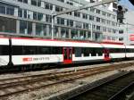 SBB - DOMINO Personenwagen 2 Kl. B 50 85 29-43 133-2 in Fribourg am 01.03.2014