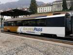 Goldenpass / MOB - Personenwagen 1 Kl. As114 in Montreux am 14.03.2015