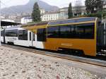 Goldenpass / MOB - Personenwagen 2  Kl. Bs 234 in Montreux am 14.03.2015