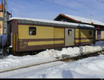 CJ - D 321 ( Ex BOB ) ausrangiert und abgestellt im Bahnhof von Saignelégier am 20.01.2021