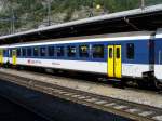 SBB - Personenwagen EW II  2Kl. B 50 85 20-35 205-7 mit der Aufschrift * Region Alps * im Bahnbhof von Brig am 20.09.2007