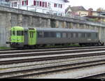 BLS - Steuerwagen BDt 50 85 80-35 949-7 ( Autotransport am Lötschbergtunnel _Kandersteg - Goppenstein ( Isele )) im Bhf.