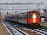 SBB - Ersatzschnellzug Olten - Biel bei der einfahrt im Bahnhof Solothurn am 07.03.2010