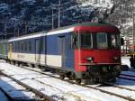 SBB - Steuerwagen BDt 50 85 82-34 904-1 in Brig am 30.12.2010  ..