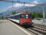 10-teiliger EW I/II NPZ Pendel, BDt EW II an der Spitze, (mit Re 4/4 II 11194 am Zugschluss) als Leermaterialzug Brugg-Chur bei Durchfahrt in Landquart.