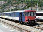 SBB - Steuerwagen BDt 50 85 82-34 905-8 im Bahnhofsareal in Brig am 02.09.2013