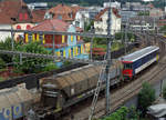 Güterzug mit der Eem 923 005-3 in Olten am 29.