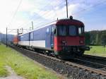 SBB - Nachschuss des Gefängissteuerwagen St 50 85 89-33 900 oder 901 bei Bettenhausen am 05.10.2015