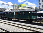 SBB - Historischer Personenwagen C 6138 unterwegs in Brugg mit einem Dampfzug am 2024.05.18 