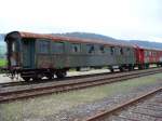 SBB Messwagen Bau GD - Ausrangiert - Weggestellt und Kaputt .. X 80 85 99-13 103-4 im Gterbahnhofsareal von Le Locle Col de Roches am 01.08.2006