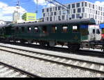 SBB - Historischer Personenwagen C 8395 unterwegs in Brugg mit einem Dampfzug am 2024.05.18 