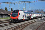 IC 2000 Steuerwagen Bt 50 85 26-94 919-5 durchfährt den Bahnhof Rupperswil.