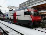 SBB - Doppelstocksteuerwagen Bt 50 85 26-94 926-0 im Bahnhof Bern am 12.12.2008