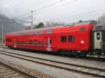 SZU B 265, an einem Bremsmesszug, abgestellt in Martigny, 19.03.2011.