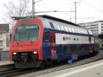 SBB - Im Bahnhof von Zug die S9 mit dem Steuerwagen Bt 50 85 26-33 935-5 am 10.04.2010